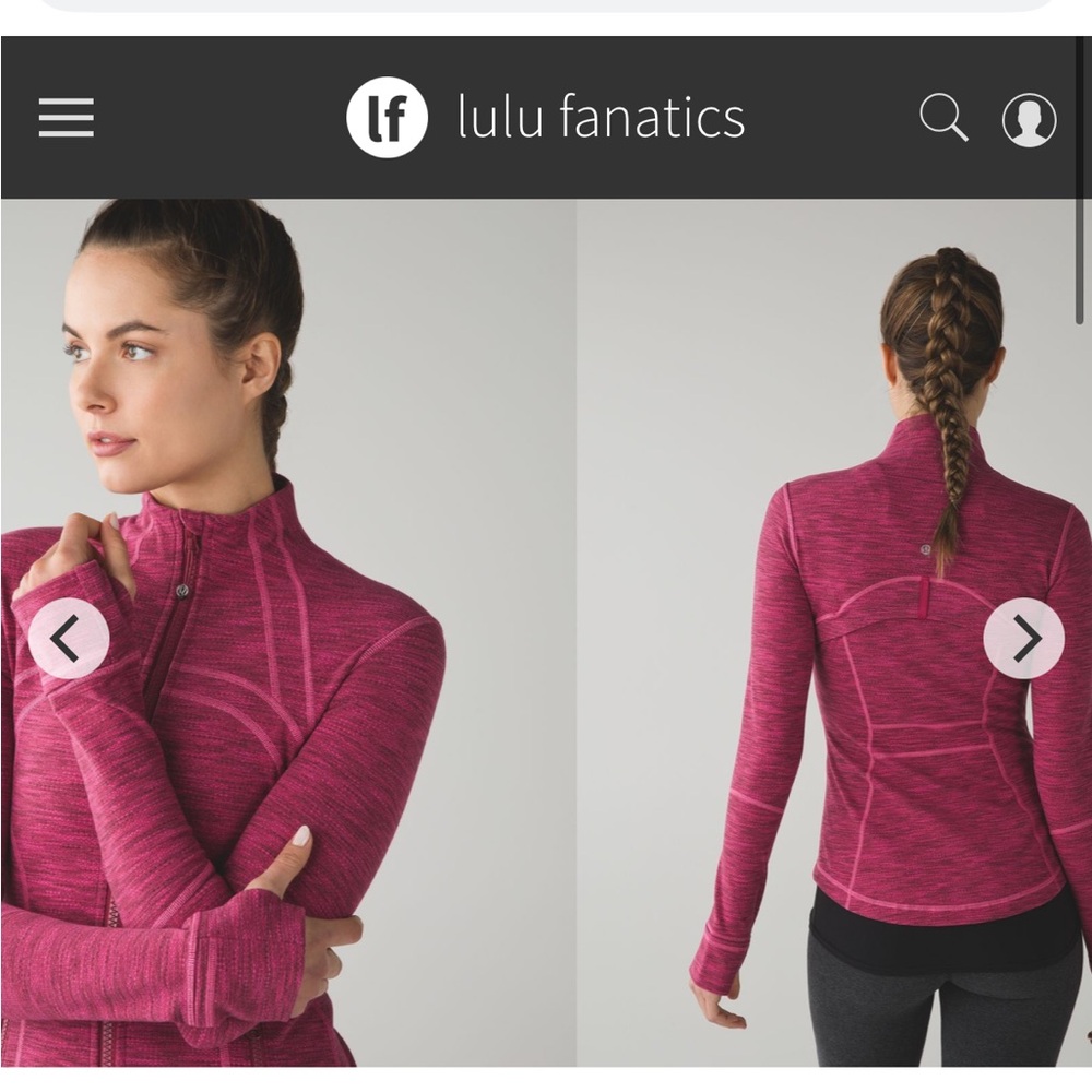 Lululemon Define Jacket Sz 6 Diamond Jacquard Berry Rumble Jewelled Magenta Pink - Picture 2 of 8